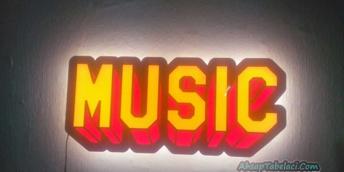 music tabela yüzde 100 music tabelası müzik duvar süsü