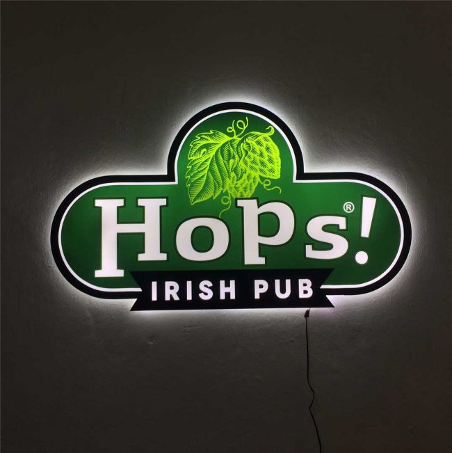 Işıklı irish bar tabela